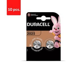 Baterijas DURACELL 2025, 2 gab., iepakojumā 10 gab. cena un informācija | Baterijas | 220.lv