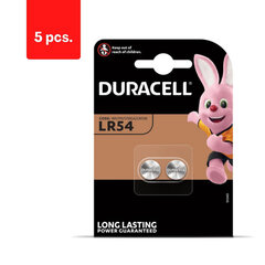 Батарейки DURACELL LR54, 2 шт., в упаковке 5 шт. цена и информация | Батарейки | 220.lv