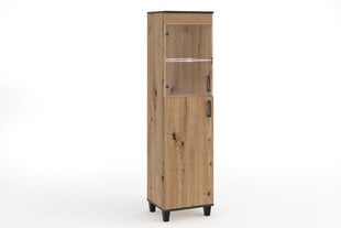 Витрина ADRK Furniture POL04, коричневый цвет цена и информация | Витрины, серванты | 220.lv