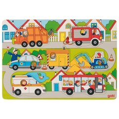 Деревянная головоломка Goki, Транспорт цена и информация | Игрушки для малышей | 220.lv