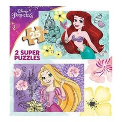 Puzle Educa Rapunzel and Ariel Disney Princess, 50 gab. cena un informācija | Puzles, 3D puzles | 220.lv