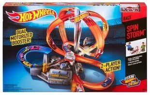 Mattel - Hot Wheels Spin Storm Track Set cena un informācija | Rotaļlietas zēniem | 220.lv