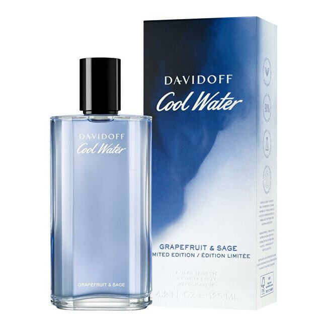 Tualetes ūdens vīriešiem Davidoff Cool water EDT, 125 ml цена и информация | Vīriešu smaržas | 220.lv