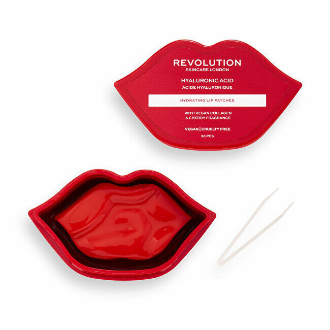 Lūpu maska ​​Revolution Skincare Hydrating Lip Patches, 30 gab. cena un informācija | Sejas maskas, acu maskas | 220.lv