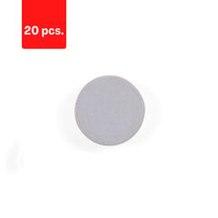 Магниты для белых досок BI-OFFICE 30 мм, 10 шт., особо прочные, цвет серый, в упаковке 2 шт. цена и информация | Канцелярия | 220.lv