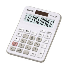 Galda kalkulators CASIO MX-12B, balts sp. cena un informācija | Casio Rotaļlietas, bērnu preces | 220.lv
