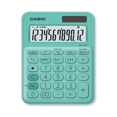 Калькулятор настольный CASIO MS-20UC, 105x150x23 мм, мятно-зеленый  цена и информация | Casio Товары для детей и младенцев | 220.lv