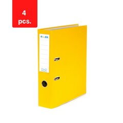 Папка-регистратор ELLER, А4, экономичная, 75 мм упаковка 4 шт., желтая сп. цена и информация | Канцелярия | 220.lv