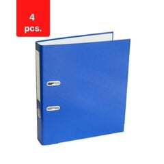Папка-регистратор ELLER, А4, экономичная, 50 мм упаковка 4 шт., синяя сп. цена и информация | Канцелярия | 220.lv