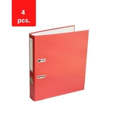 Mape ELLER, A4, ekonomiska, 50 mm iepakojums 4 gab., sarkans sp. cena un informācija | Kancelejas preces | 220.lv