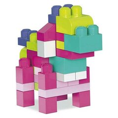 Konstruktors MegaBlocks Big Building Bag, 60 gabali, rozā cena un informācija | MEGA BLOKS Rotaļlietas, bērnu preces | 220.lv