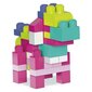 Konstruktors MegaBlocks Big Building Bag, 60 gabali, rozā цена и информация | Rotaļlietas zīdaiņiem | 220.lv