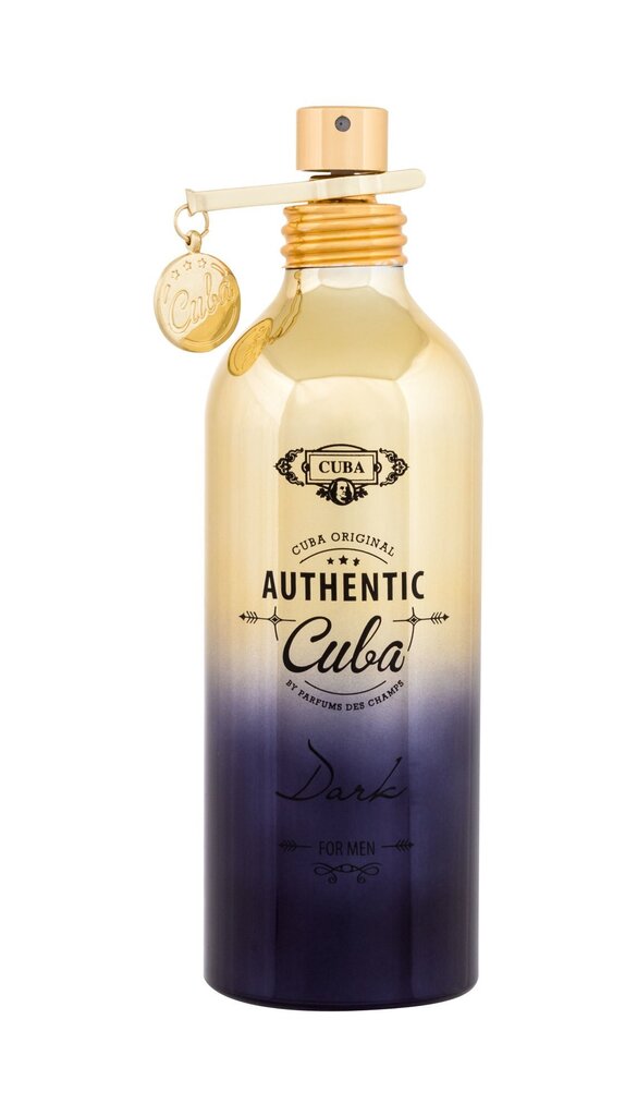 Tualetes ūdens Cuba Authentic Dark by Cuba EDT vīriešiem,100 ml cena un informācija | Vīriešu smaržas | 220.lv