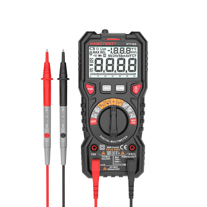 Multimetrs ar lukturīti Habotest HT118A цена и информация | Rokas instrumenti | 220.lv