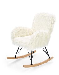 Šūpuļkrēsls Halmar Austin, balts cena un informācija | Atpūtas krēsli | 220.lv
