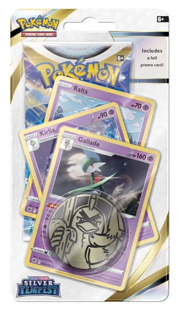 Kāršu spēle Pokemon Sword & Shield Silver Tempest Premium Checklane Blister - Gallade cena un informācija | Galda spēles | 220.lv