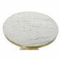Mazs galdiņš DKD Home Decor Balts Marmors Dzelzs Bronza (60 x 60 x 58 cm) cena un informācija | Žurnālgaldiņi | 220.lv