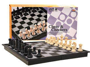 Magnētiskais laukums ar dambreti un šahu cena un informācija | Galda spēles | 220.lv