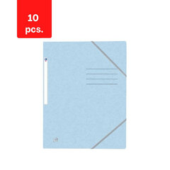 Dokumentu maciņš ar gumiju ELBA OXFORD, A4, kartons, gaiši zils, iepakojumā 10 gab. цена и информация | Канцелярия | 220.lv