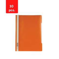 Mape dokumentiem ar IZTURĪGU klipsi, iepakojumā 10gab., oranžā krāsā cena un informācija | Kancelejas preces | 220.lv