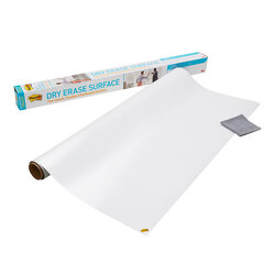 Plēve - lipīga balta tāfeles virsma 3M DRY ERASE SURFACE 122 x 183 cm, balta sp. cena un informācija | Kancelejas preces | 220.lv