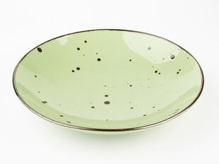 Šķīvis Cottage Green, dziļš, porcelāns, 650 ml, diametrs - 22 cm, augstums - 4,5 cm цена и информация | Посуда, тарелки, обеденные сервизы | 220.lv