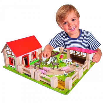 Eichhorn - Koka mazā saimniecība 21 gab cena un informācija | Attīstošās rotaļlietas | 220.lv