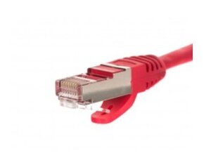 Netrack patch cable RJ45, snagless boot, Cat 5e FTP, 1m red цена и информация | Кабели и провода | 220.lv
