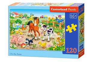 Puzle Castorland On the Farm, 120 gab. cena un informācija | Puzles, 3D puzles | 220.lv