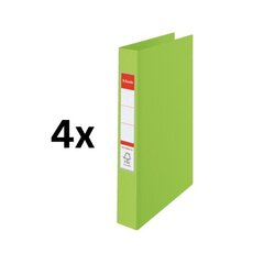 Папка Esselte Vivida, А4, корешок 35 мм, 2 кольца 25 мм, в упаковке 4 шт., цвет светло-зеленый цена и информация | Канцелярия | 220.lv