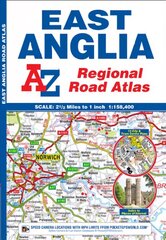East Anglia Regional Road Atlas 13th Revised edition цена и информация | Путеводители, путешествия | 220.lv