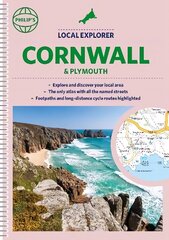 Philip's Local Explorer Street Atlas Cornwall & Plymouth: (Spiral binding) цена и информация | Путеводители, путешествия | 220.lv