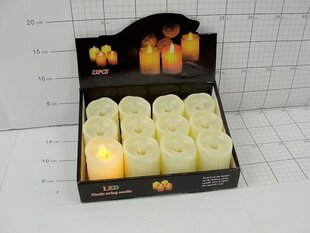 LED svece, plastmasas ar liesmas šūpošanās efektu cena un informācija | Sveces un svečturi | 220.lv