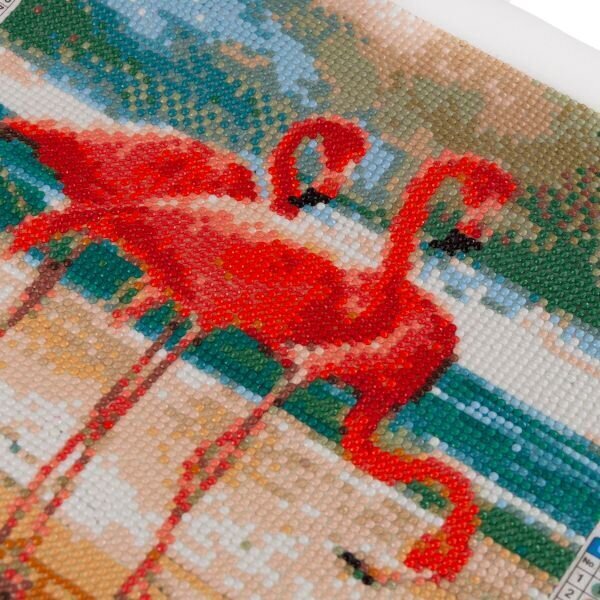 Radošs dimantu mozaīkas komplekts "Flamingo" cena un informācija | Attīstošās rotaļlietas | 220.lv