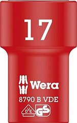 Торцевая головка Wera 17x46, 8790 B VDE, 3/8" цена и информация | Механические инструменты | 220.lv