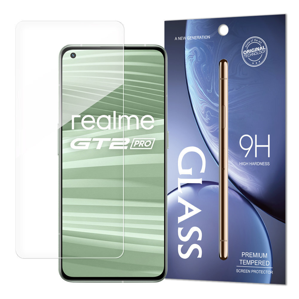 Tempered 9H Realme GT2 Pro cena un informācija | Ekrāna aizsargstikli | 220.lv