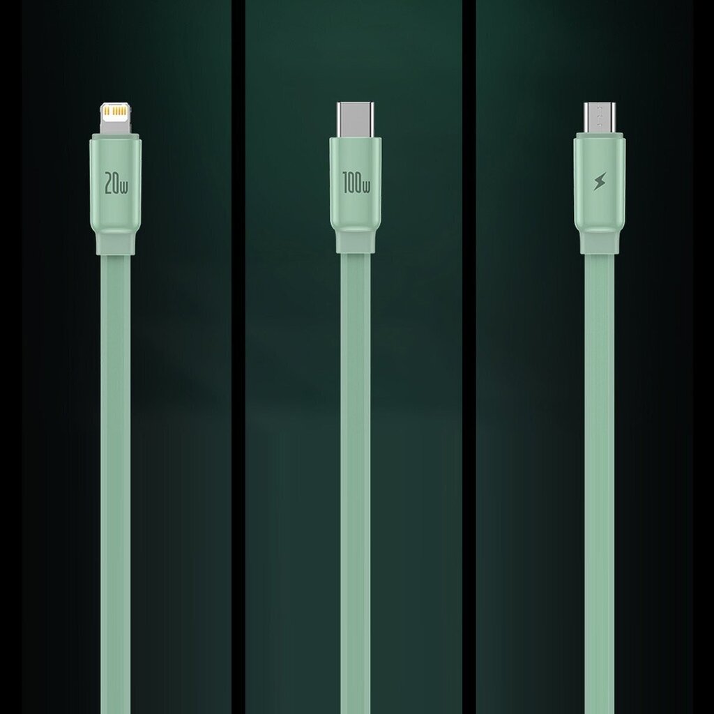 Baseus 3-in-1 USB Type C - Micro USB / USB Type C / Lightning 100 W 1.7 m (CAQY000005) cena un informācija | Adapteri un USB centrmezgli | 220.lv