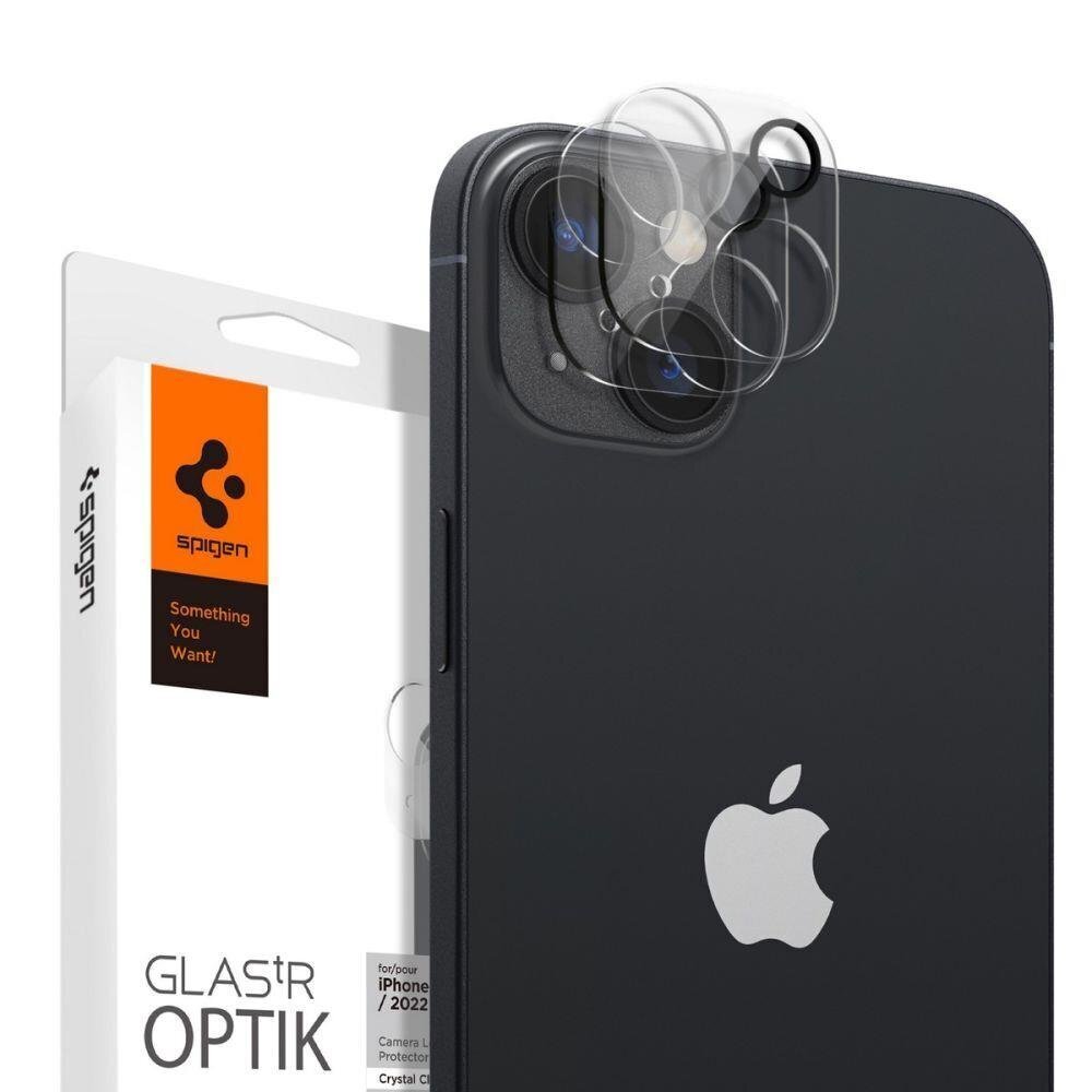 Spigen Optik kameras aizsargs iPhone 14/14 Plus цена и информация | Ekrāna aizsargstikli | 220.lv