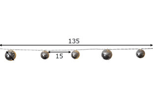 Светодиодная гирлянда 10 LED цена и информация | Гирлянды | 220.lv