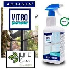 Stiklu tīrītājs Aquagen Vitro Power, 1 l cena un informācija | Tīrīšanas līdzekļi | 220.lv