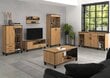 Vitrīna ADRK Furniture POL01, brūna cena un informācija | Vitrīnas, bufetes | 220.lv