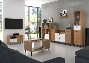 Кофейный столик ADRK Furniture CLE09, коричневый/белый цвет цена и информация | Журнальные столики | 220.lv