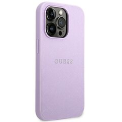 Guess GUHCP14LPSASBPU piemērots iPhone 14 Pro, violets cena un informācija | Telefonu vāciņi, maciņi | 220.lv