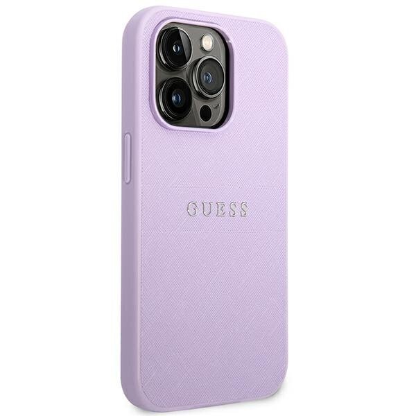 Guess GUHCP14LPSASBPU piemērots iPhone 14 Pro, violets цена и информация | Telefonu vāciņi, maciņi | 220.lv