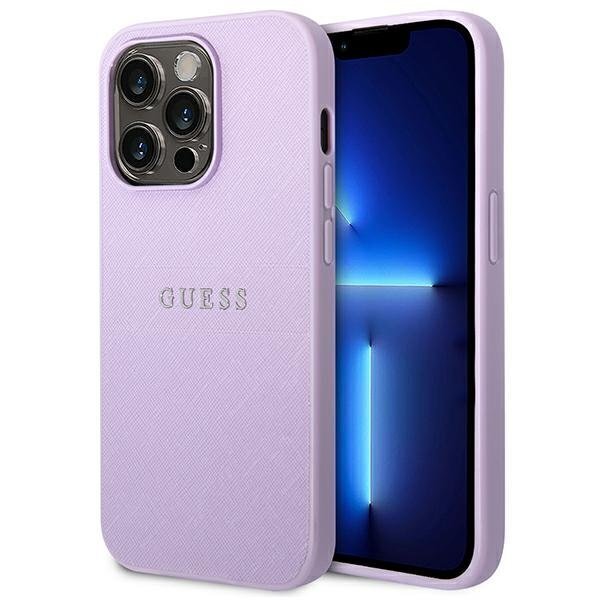 Guess GUHCP14LPSASBPU piemērots iPhone 14 Pro, violets цена и информация | Telefonu vāciņi, maciņi | 220.lv