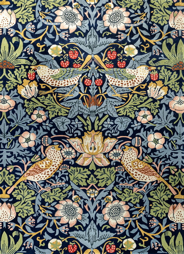 Paklājs Morris &amp; Co Strawberry Thief Indigo 027708 170x240 cm цена и информация | Paklāji | 220.lv