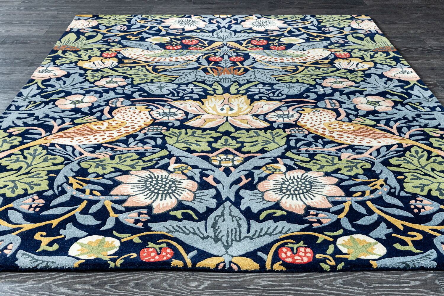 Paklājs Morris &amp; Co Strawberry Thief Indigo 027708 200x280 cm цена и информация | Paklāji | 220.lv