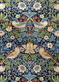 Ковер Morris & Co Strawberry Thief Indigo 027708 200x280 cm