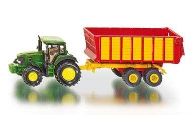 SIKU traktors ar John Deere piekabi cena un informācija | Rotaļlietas zēniem | 220.lv