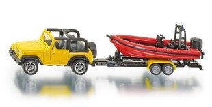 Джип с лодкой Siku цена и информация | Конструктор автомобилей игрушки для мальчиков | 220.lv